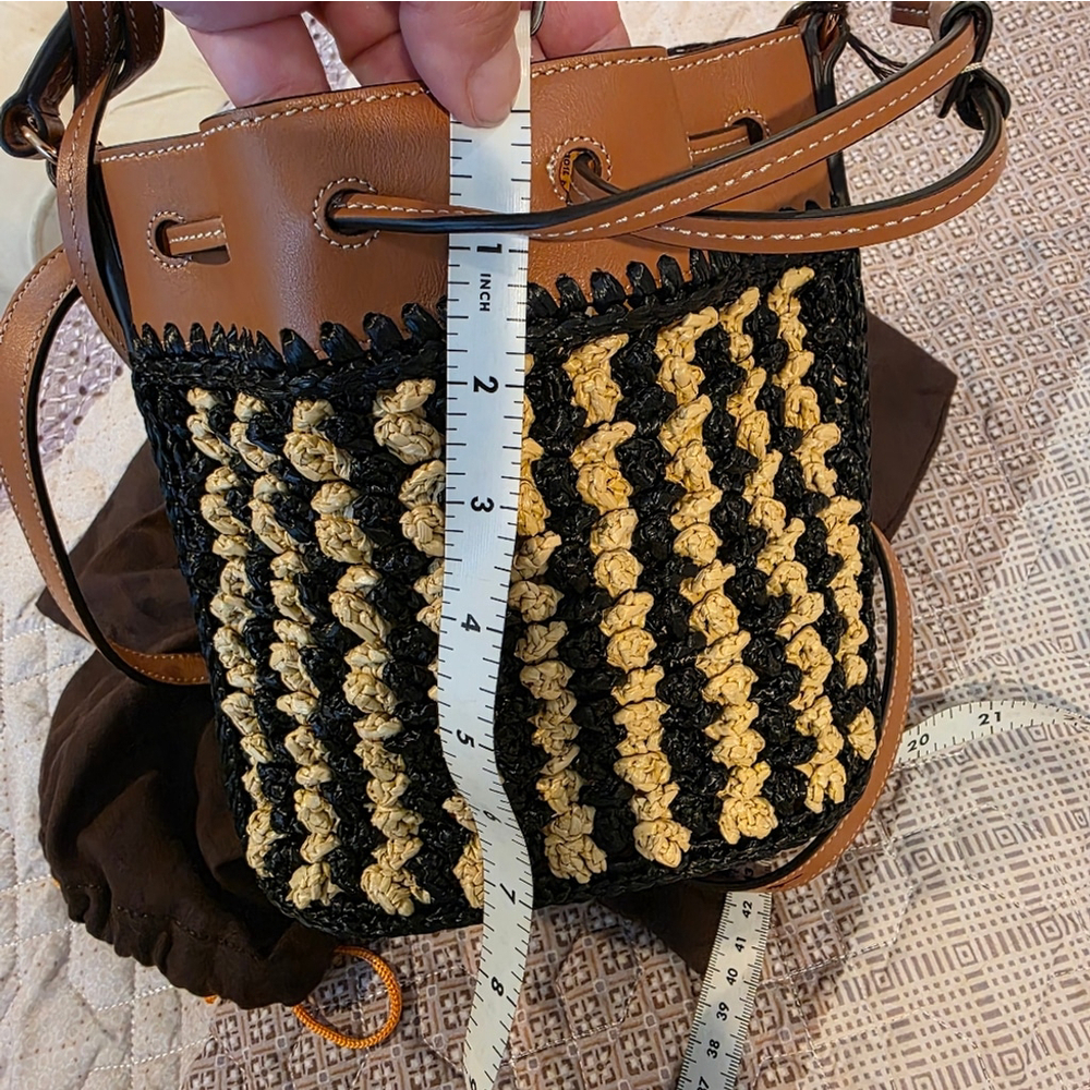 NWT Tod's Micro Raffia Bucket Bag Authentic - Picture 11 of 16